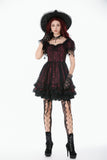 Red Black Lace Priness Dress DW1160 - Gothlolibeauty