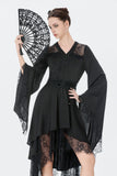 Black Gothic Kimono Tail Dress DW1163 - Gothlolibeauty