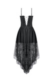 Dark Ritual Gothic Lace Hollow Tail Dress DW1166