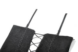 Dark Ritual Gothic Lace Hollow Tail Dress DW1166