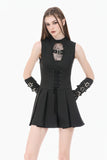 Dark Punk Spider-Web Cutout Corset Mini Dress DW1167