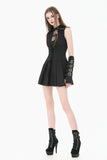 Dark Punk Spider-Web Cutout Corset Mini Dress DW1167