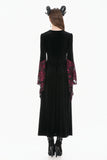 Victorian Burnout Velvet Gothic Long Dress DW1170
