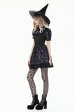 Purple Skull Whisper - Dark Lolita Dress with Skull Print  DW1183