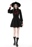 Gothic black blood cross dress DW778