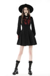 Gothic black blood cross dress DW778