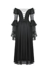Gothic Black Tulle Feather Fantasy dress DW780