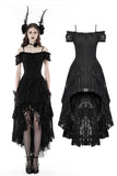 Gothic elegant lady lace dovetail dress DW798