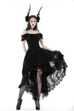 Gothic elegant lady lace dovetail dress DW798