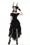 Gothic elegant lady lace dovetail dress DW798