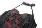 Gothic heartthrob little devil black mesh dress