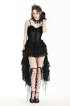 Gothic exquisite raised hip trailing elegantly dress DW823