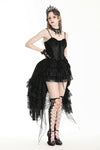 Gothic exquisite raised hip trailing elegantly dress DW823