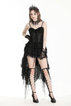 Gothic exquisite raised hip trailing elegantly dress DW823