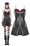 Punk locomotive rebel PU zipper dress DW832