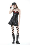 Punk locomotive rebel PU zipper dress DW832