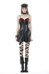 Punk locomotive rebel PU zipper dress DW832