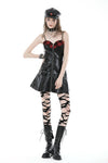 Punk locomotive rebel PU zipper dress DW832