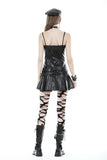 Punk locomotive rebel PU zipper dress DW832