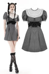 Black white strip lolita dress DW842