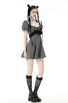 Black white strip lolita dress DW842