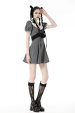 Black white strip lolita dress DW842