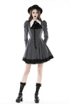 Black white strip preppy style dress DW845