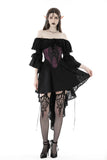 Gothic princess sleeves high low dress DW860