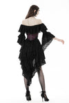 Gothic princess sleeves high low dress DW860