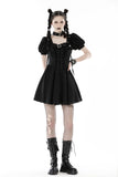 Punk rock lace up dress  DW862