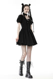 Punk rock lace up dress  DW862