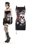 Gothic rose skull knit dress DW946