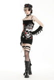 Gothic rose skull knit dress DW946