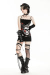 Gothic rose skull knit dress DW946