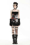 Gothic rose skull knit dress DW946