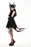 Little Devil black and red tail shirt dress DW958