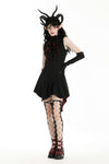 Little Devil black and red tail shirt dress DW958