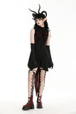 Little Devil black and red tail shirt dress DW958