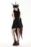 Little Devil black and red tail shirt dress DW958