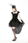 Gothic shell-sleeve dark swallowtail princess dress. DW959