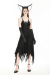 Gothic ghostly mysterious sexy lace irregular dress DW965