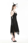 Gothic ghostly mysterious sexy lace irregular dress DW965