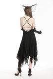 Gothic ghostly mysterious sexy lace irregular dress DW965