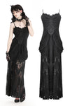 Gothic elegant lace maxi halter dress . DW968