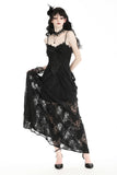 Gothic elegant lace maxi halter dress . DW968