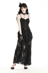 Gothic elegant lace maxi halter dress . DW968