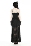 Gothic elegant lace maxi halter dress . DW968