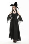 Halloween black witch off-shoulder maxi dress DW974