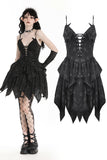 Black night-flying bat irregular dress  DW981