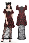 Gothic retro red court dress DW982